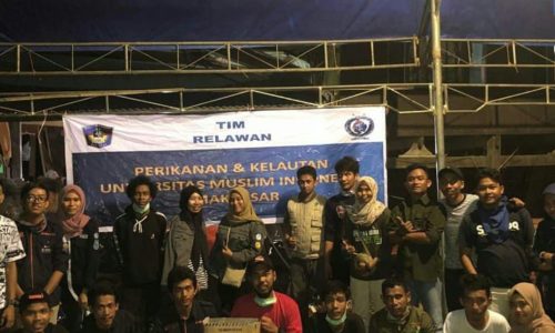 Himpunan Fakultas Perikanan dan Ilmu Kelautan UMI Menjadi Relawan Korban Banjir