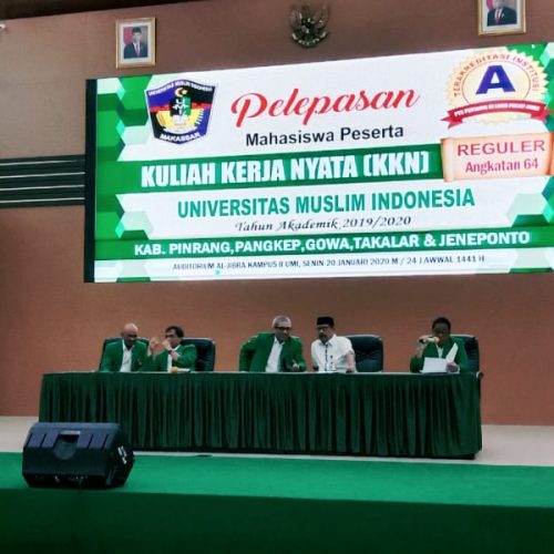 Pelepasan Mahasiswa Peserta Kuliah Kerja Nyata (KKN) UMI Tahun 2020